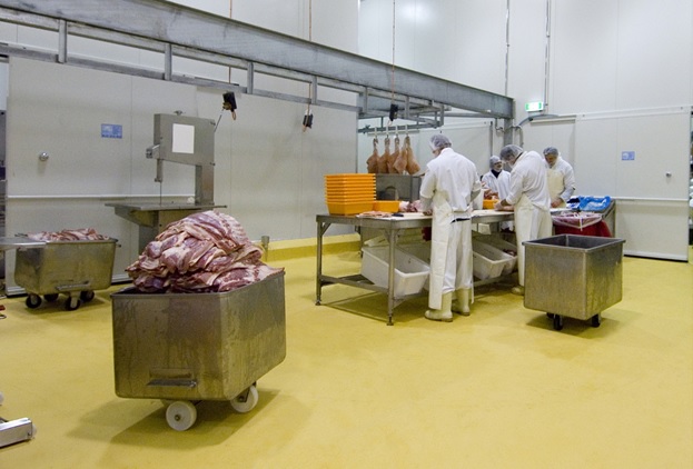 Ucrete for meat processing facility