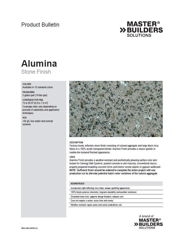 Alumina Product Bulletin