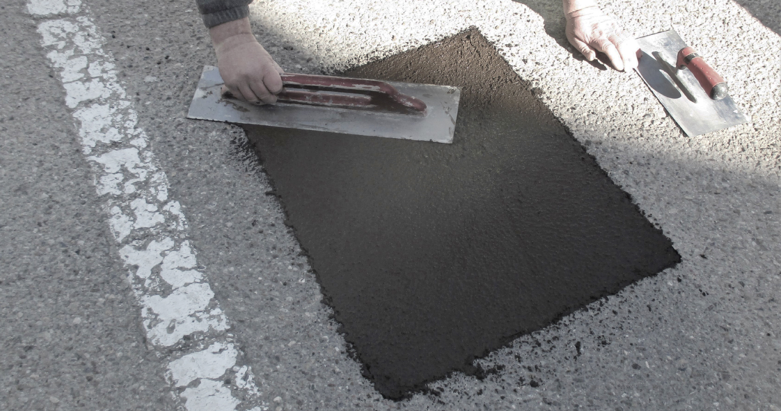 Snabb reparation av asfaltsbeläggningar