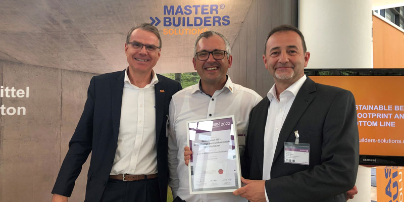 Master Builders Solutions gewinnt Innovationspreis für MasterProtect NFF 2000 IN