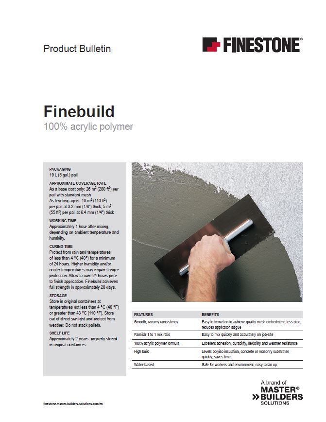 Finebuild Product Bulletin