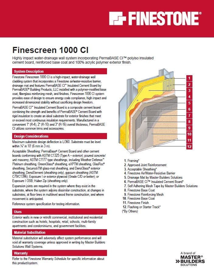 Finescreen 1000 CI System Summary