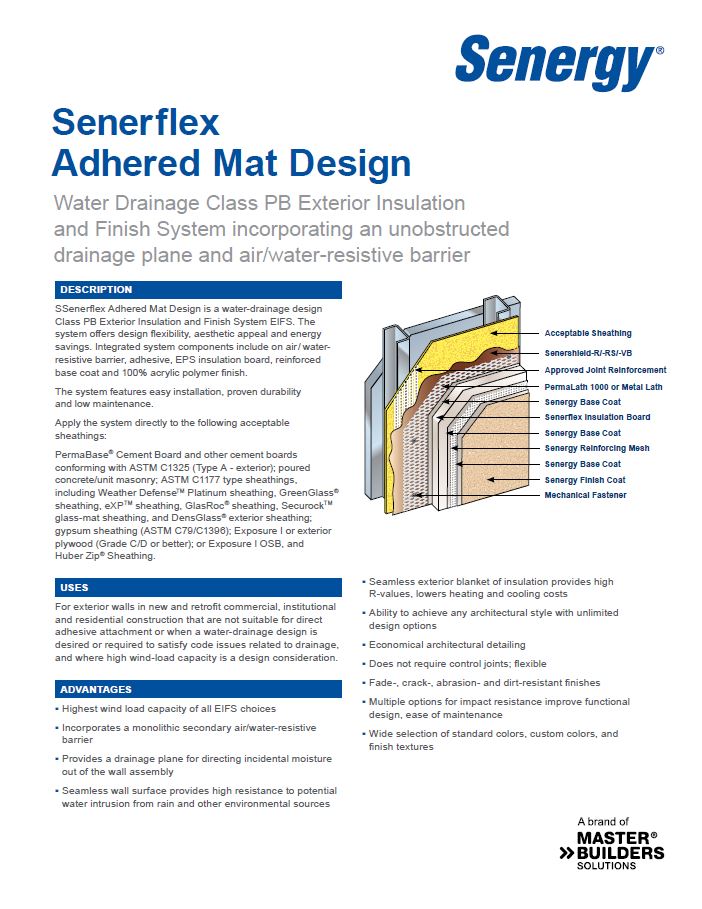 Senerflex Adhered Mat Design System Overview