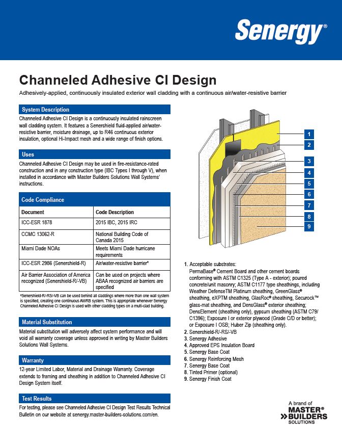 Channeled Adhesive CI Design System Summary Teaser Image