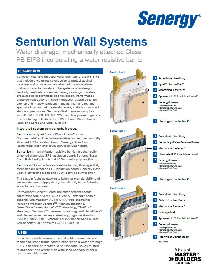 Senturion Wall Systems
