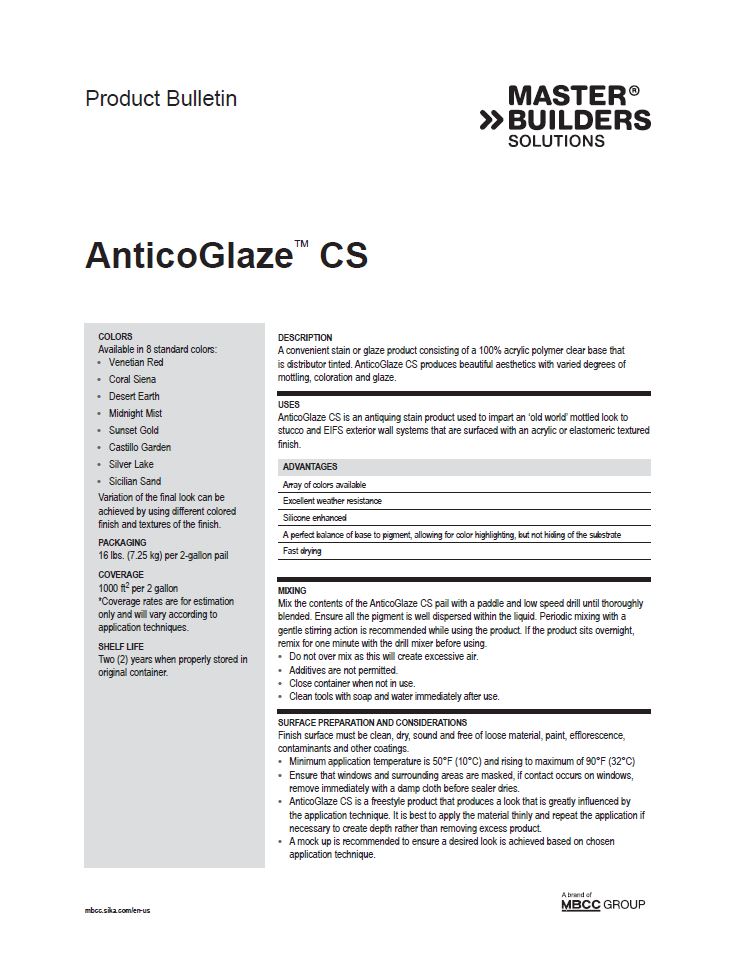AnticoGlaze CS