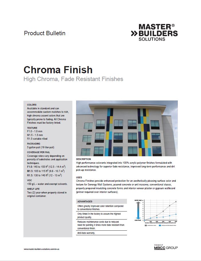 Chroma Finish Product Bulletin